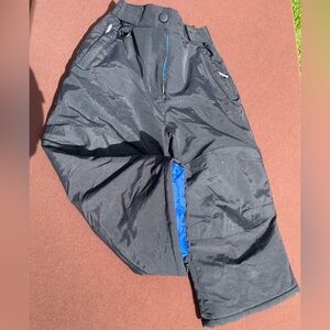 Amazon Essentials Kids Black and Blue Ski Pants